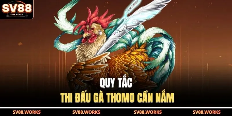 Quy tắc thi đấu gà Thomo cần nắm  